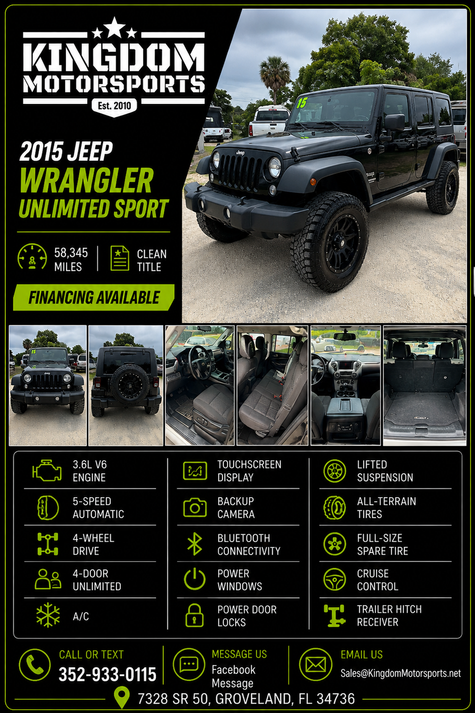 2015 Jeep Wrangler Unlimited Sport