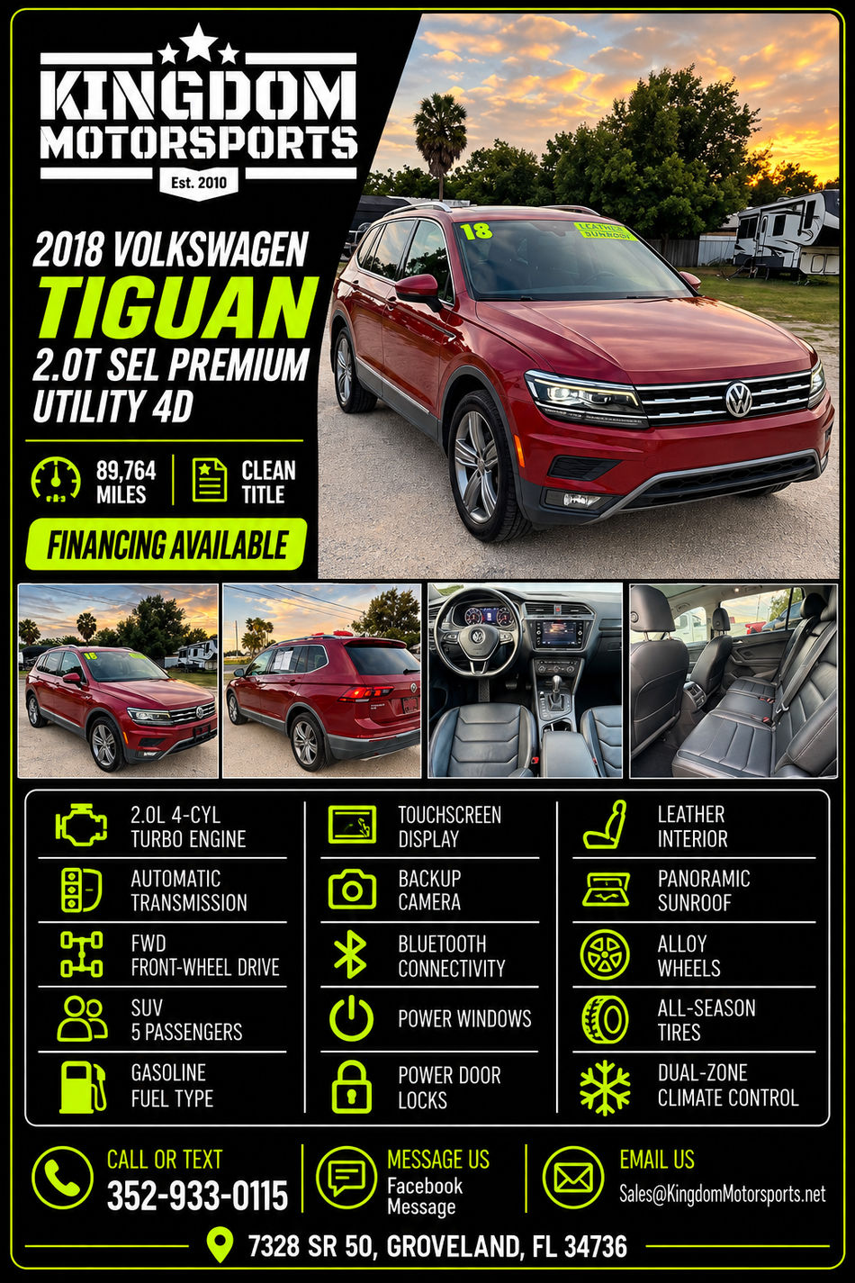 2018 VW Tiguan 2.0T SEL Premium Sport