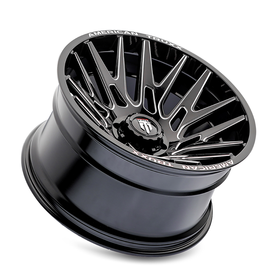 AMERICAN TRUXX EVOLUTION AT1919 GLOSS BLACK MILLED 22X12 8-170 -44MM 125.2MM