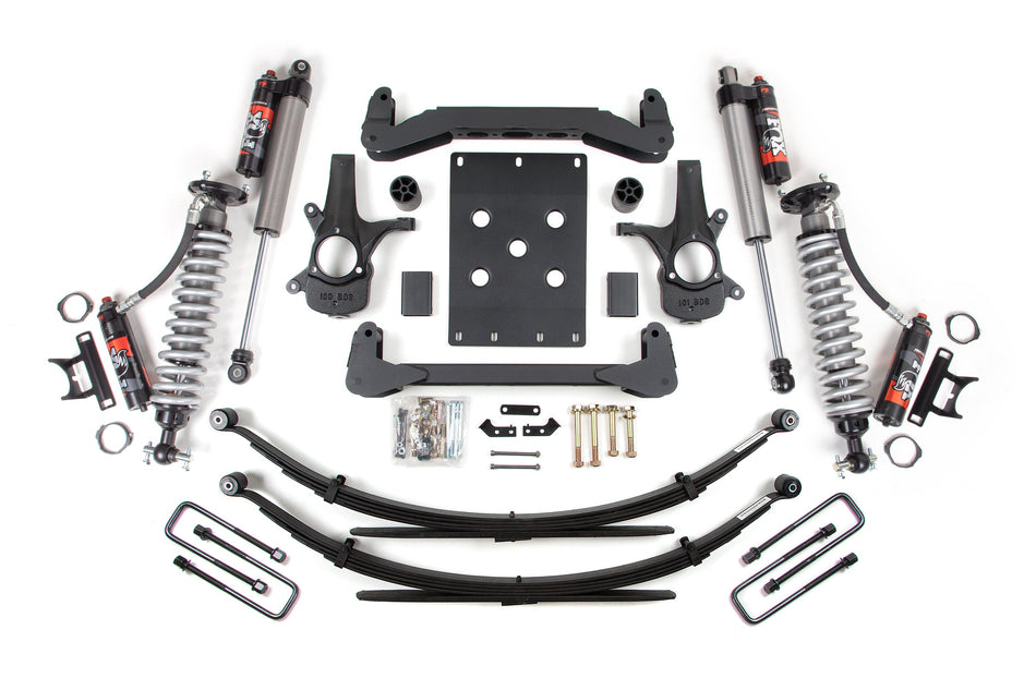 4 Inch Lift Kit FOX 2.5 Performance Elite Leaf Spring Coil-Over 07-13 Silverado/Sierra 1500 2WD BDS Suspension