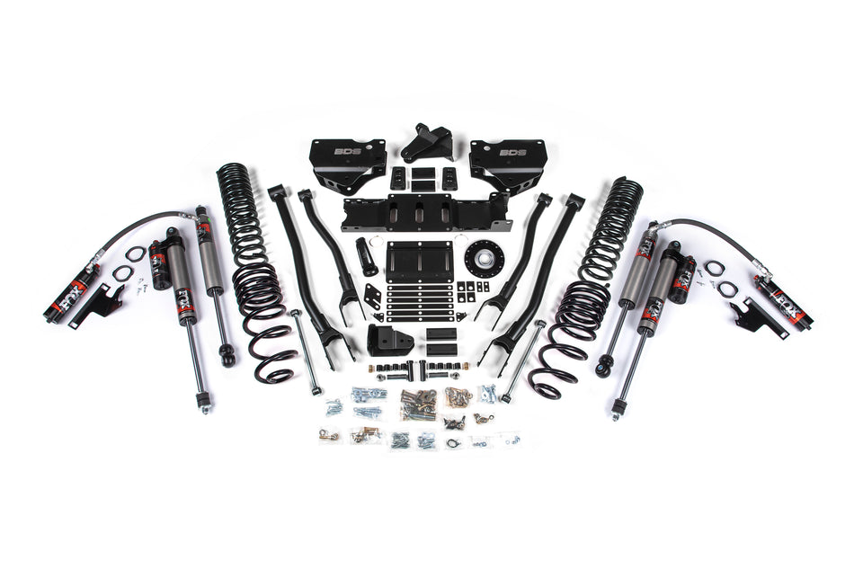 2025 Ram 2500 4WD (Diesel) 6 Inch 4-Link Suspension Lift Kit, 4.5 Inch Rear Lift, Coil Spring - Fox 2.5 PES Shocks BDS Suspension