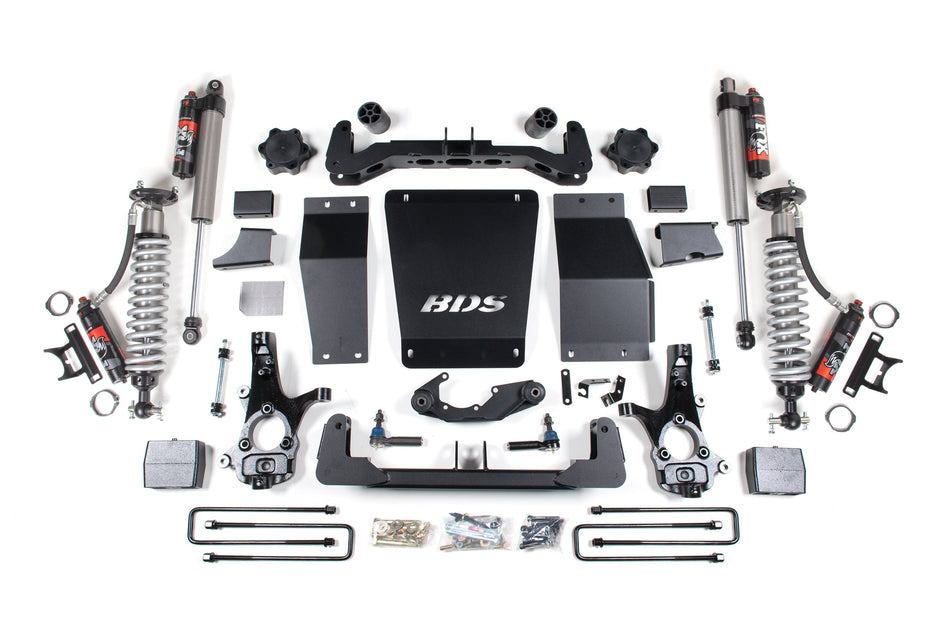 6 Inch Lift Kit FOX 2.5 Performance Elite Block Lift Coil-Over Aluminum/Stamped Steel 14-18 Silverado/Sierra 1500 4WD BDS Suspension