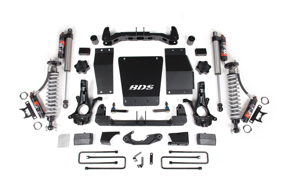 4 Inch Lift Kit FOX 2.5 Performance Elite Block Kit Aluminum/Stamped Steel Coil-Over 14-18 Silverado/Sierra 1500 4WD