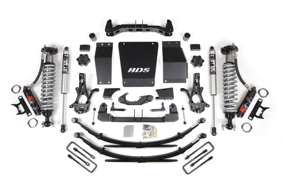 6 Inch Lift Kit FOX 2.0 Performance Leaf Springs Coil-Over Aluminum/Stamped Steel 14-18 Silverado/Sierra 1500 4WD BDS Suspension