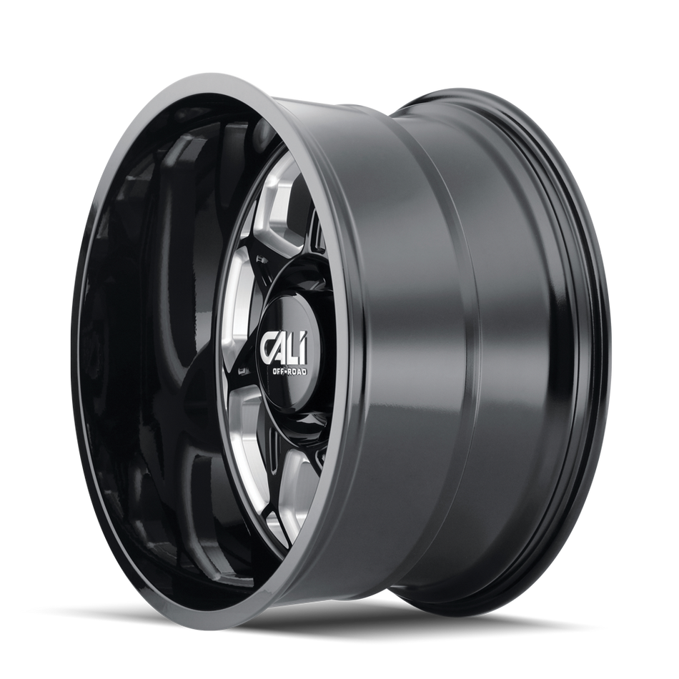 CALI OFF-ROAD SEVENFOLD 9111 GLOSS BLACK/MILLED SPOKES 20X12 6-135 -51MM 87.1MM
