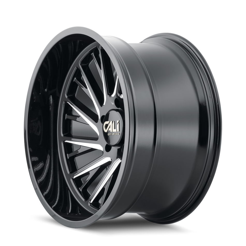 CALI OFF-ROAD PURGE 9114 GLOSS BLACK/MILLED SPOKES 20X10 8-165.1 -25MM 125.2MM