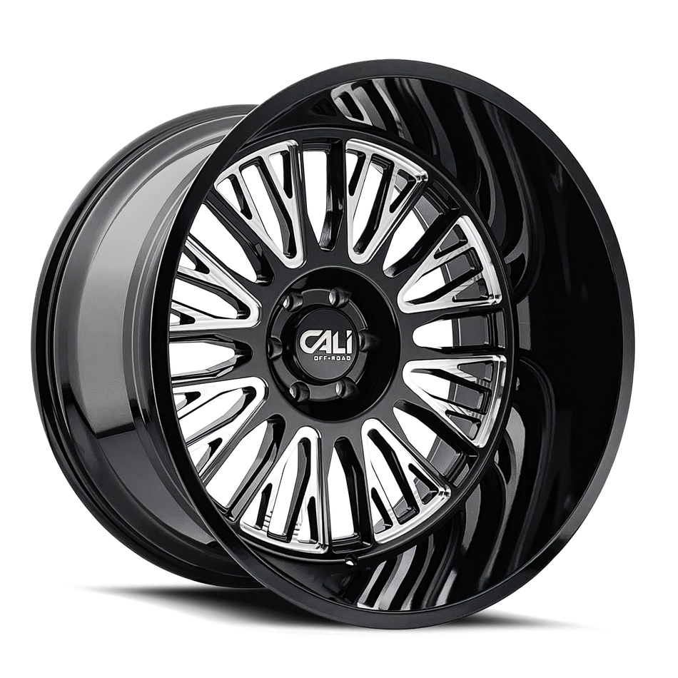 CALI OFF-ROAD VERTEX 9116 BLACK MILLED 24X14 8-165.1 -76MM 125.2MM