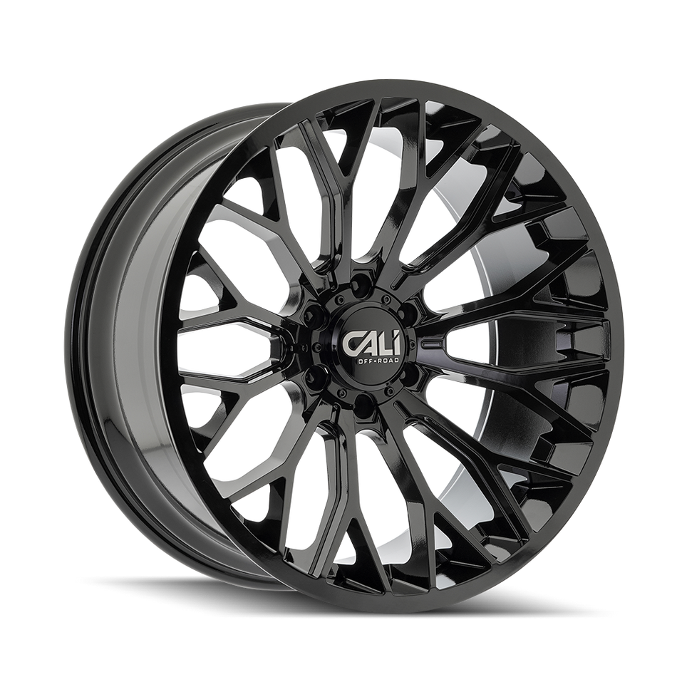 CALI OFF-ROAD EVOKE 9119 GLOSS BLACK 24X12 6-135 -25MM 87.1MM
