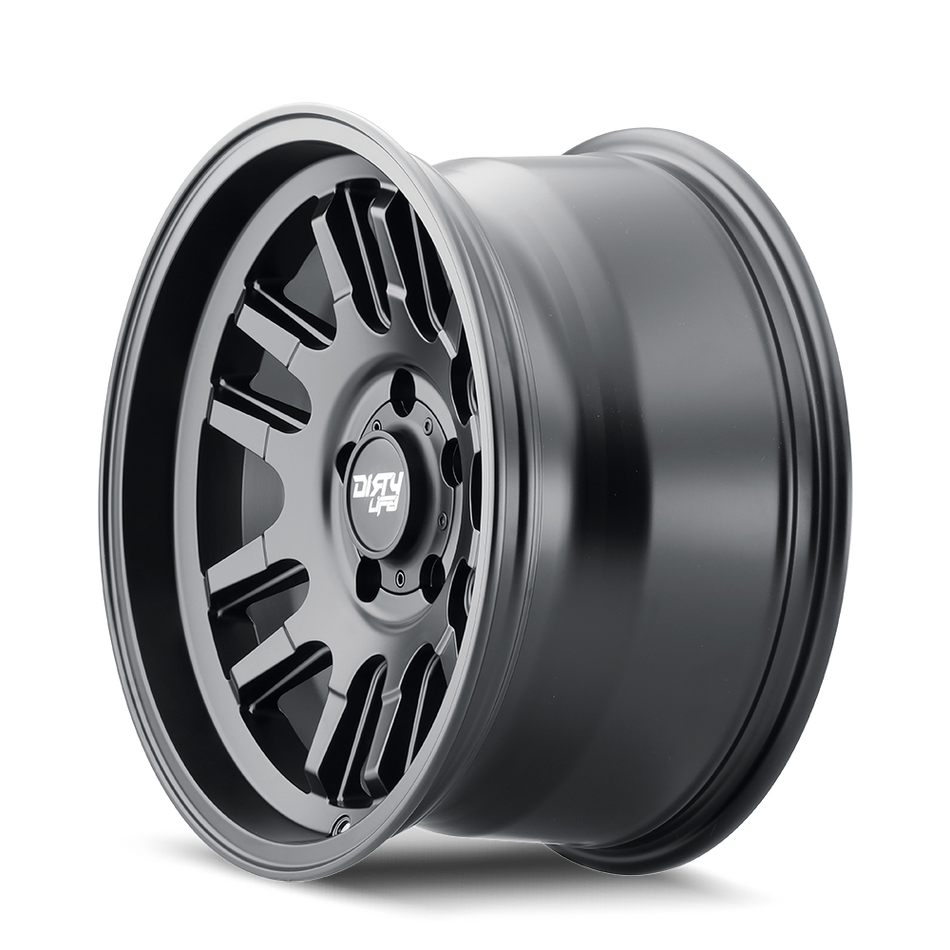 DIRTY LIFE CANYON 9310 MATTE BLACK 17X9 5-127 -12MM 71.5MM