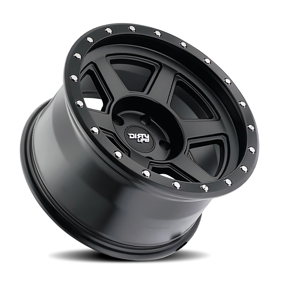 DIRTY LIFE COMPOUND 9315 MATTE BLACK 17X9 5-127 -38MM 78.1MM