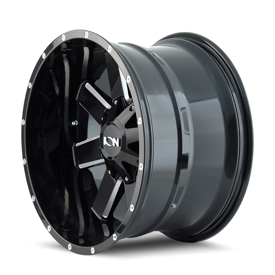 ION 141 GLOSS BLACK MILLED 18X9 6-135/6-139.7 0MM 106MM