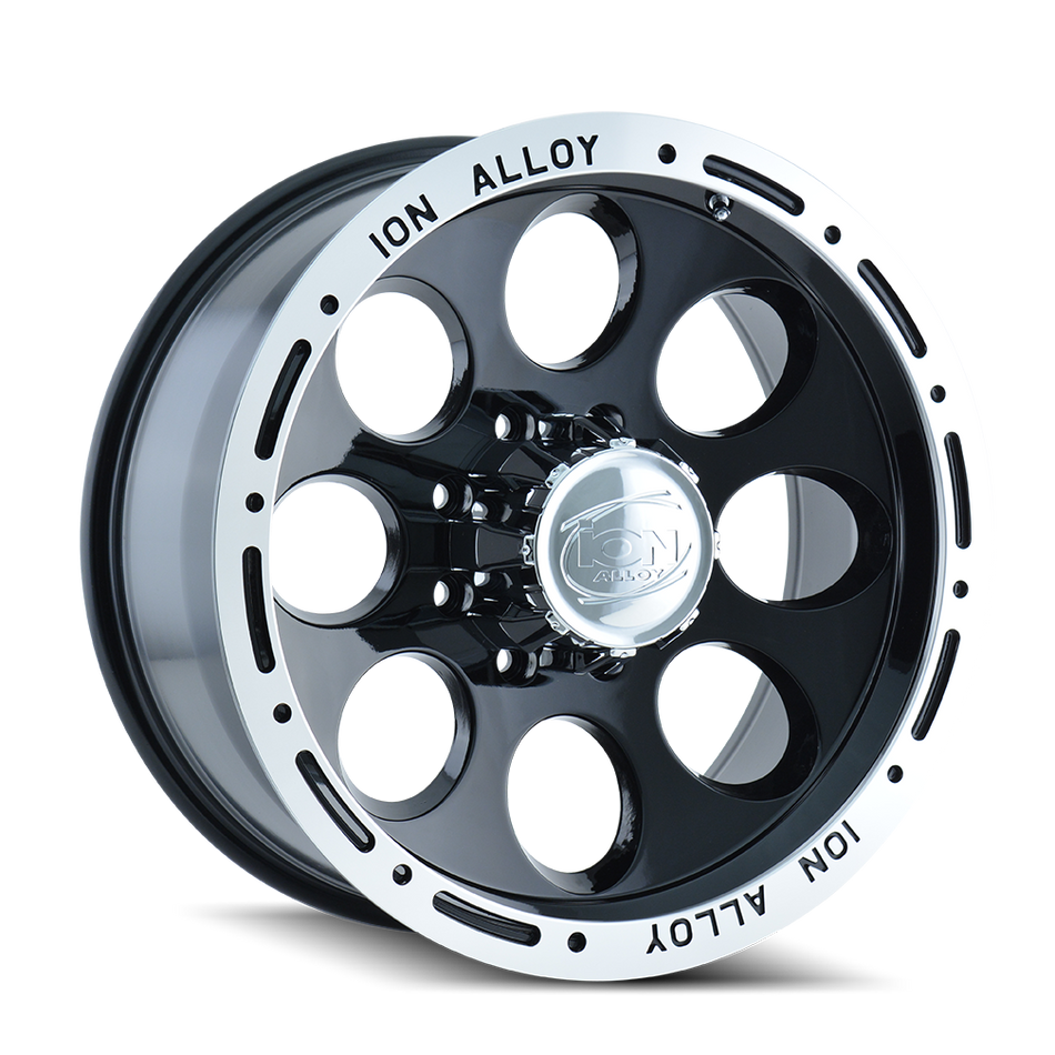 ION 174 GLOSS BLACK MACHINED 17X9 5-114.3 0MM 83.82MM