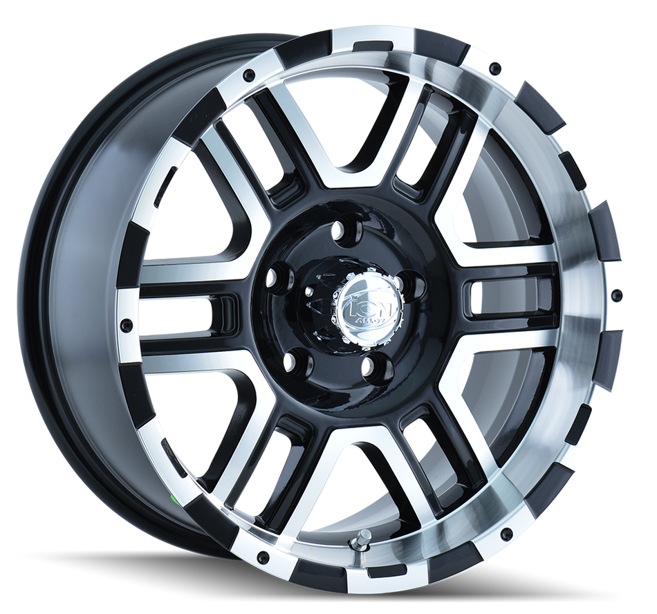 ION 179 SATIN BLACK MACHINED 17X8 5-135 10MM 87MM