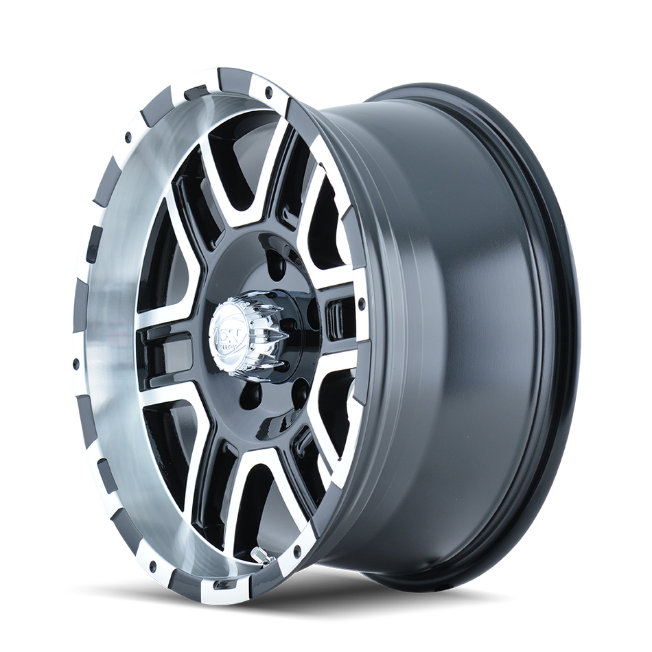ION 179 SATIN BLACK MACHINED 17X9 8-165.1 0MM 130.8MM
