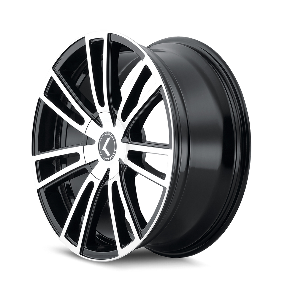 KRAZE SPECTRA 183 GLOSS BLACK MACHINED 20X8.5 5-112/5-120 38MM 74.1MM