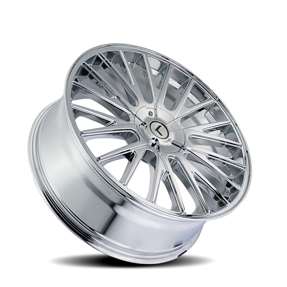 KRAZE DOUBLE DOWN KR185 CHROME 17X8 5-108/5-114.3 38MM 73MM