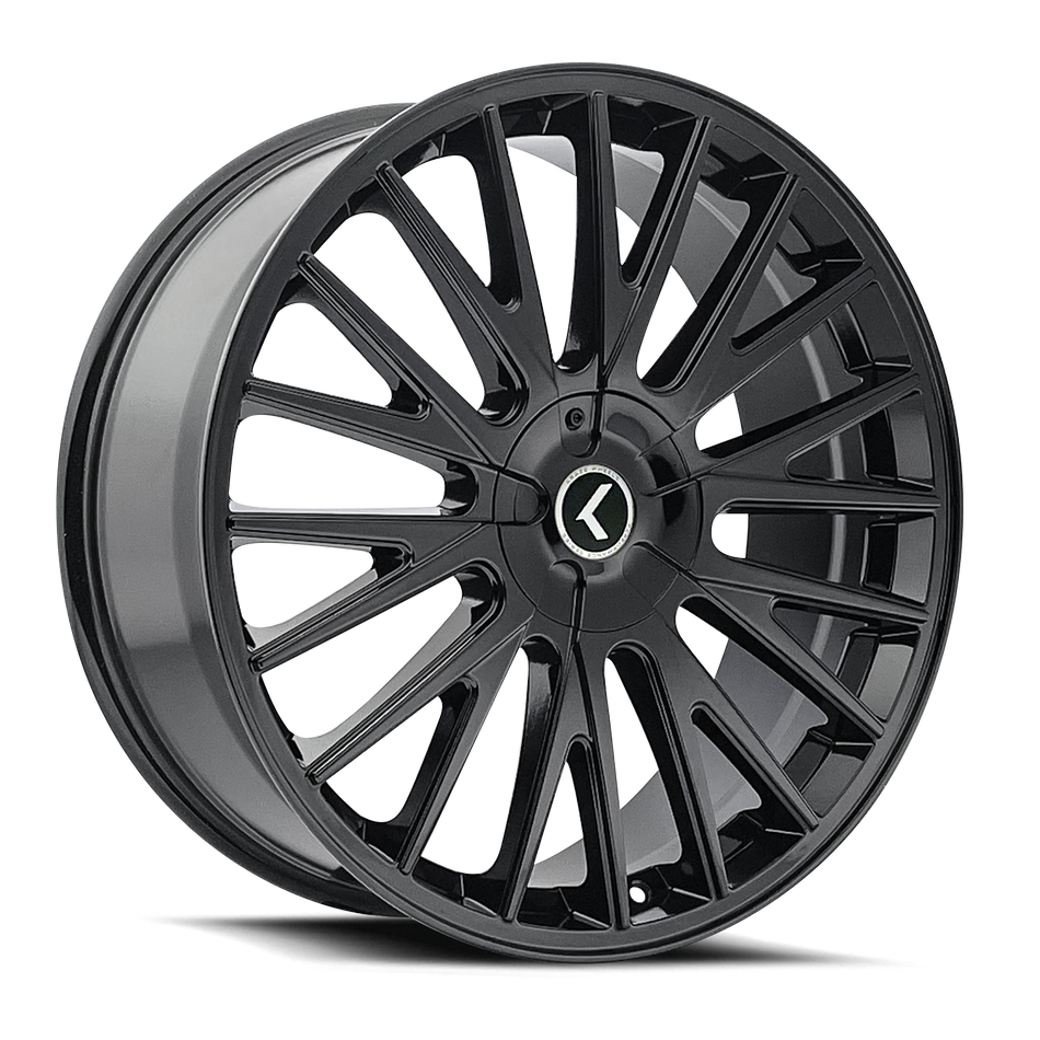 KRAZE DOUBLE DOWN KR185 GLOSS BLACK 17X8 5x108/5x114.3 38MM 73MM