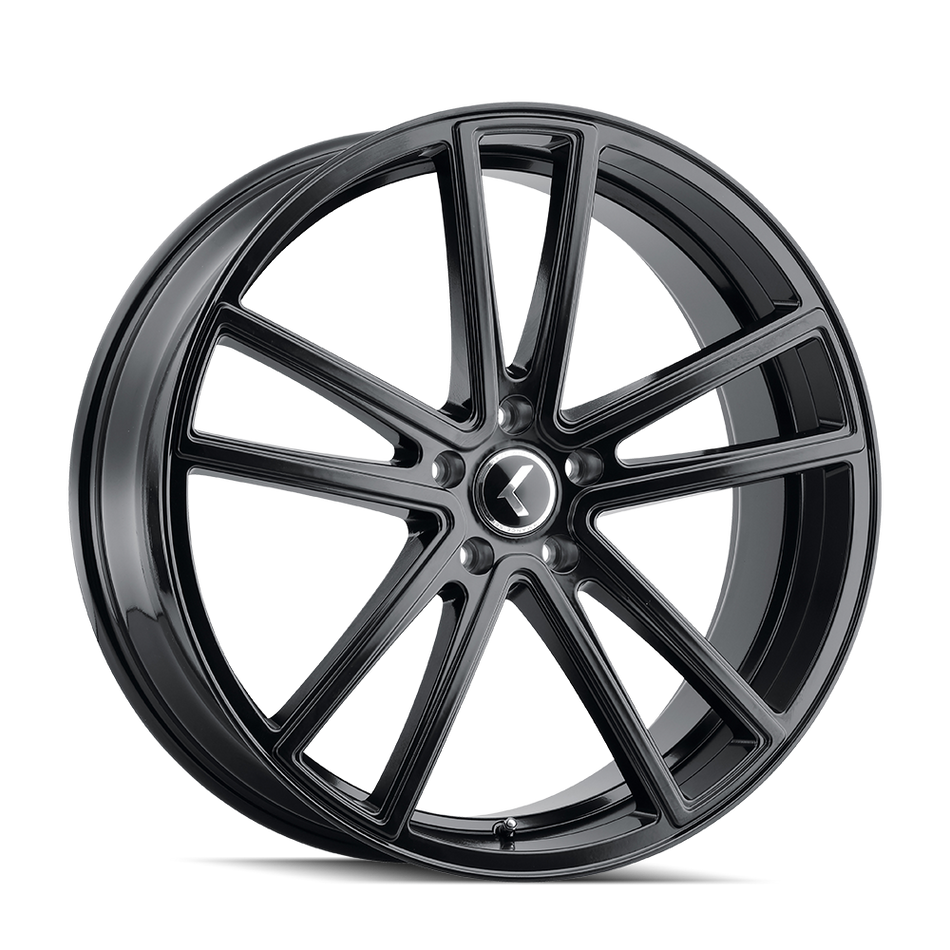 KRAZE LUSSO KR190 GLOSS BLACK 22X9.5 6-139.7 30MM 106MM