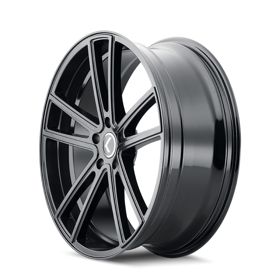KRAZE LUSSO KR190 GLOSS BLACK 22X9.5 6-135 30MM 87.1MM