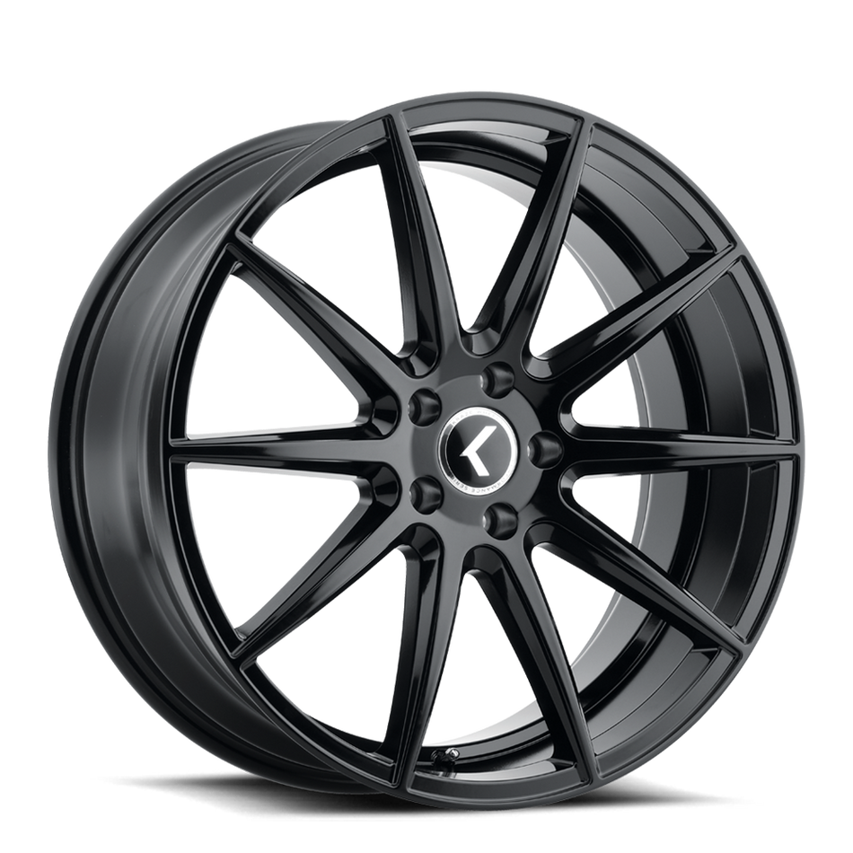KRAZE COSMOS KR194 GLOSS BLACK 20X8.5 5-114.3 38MM 72.62MM