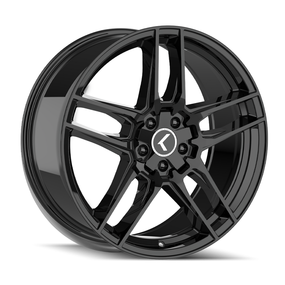 KRAZE CONVERGE KR197 GLOSS BLACK 17X8 5-108/5-114.3 35MM 72.6MM