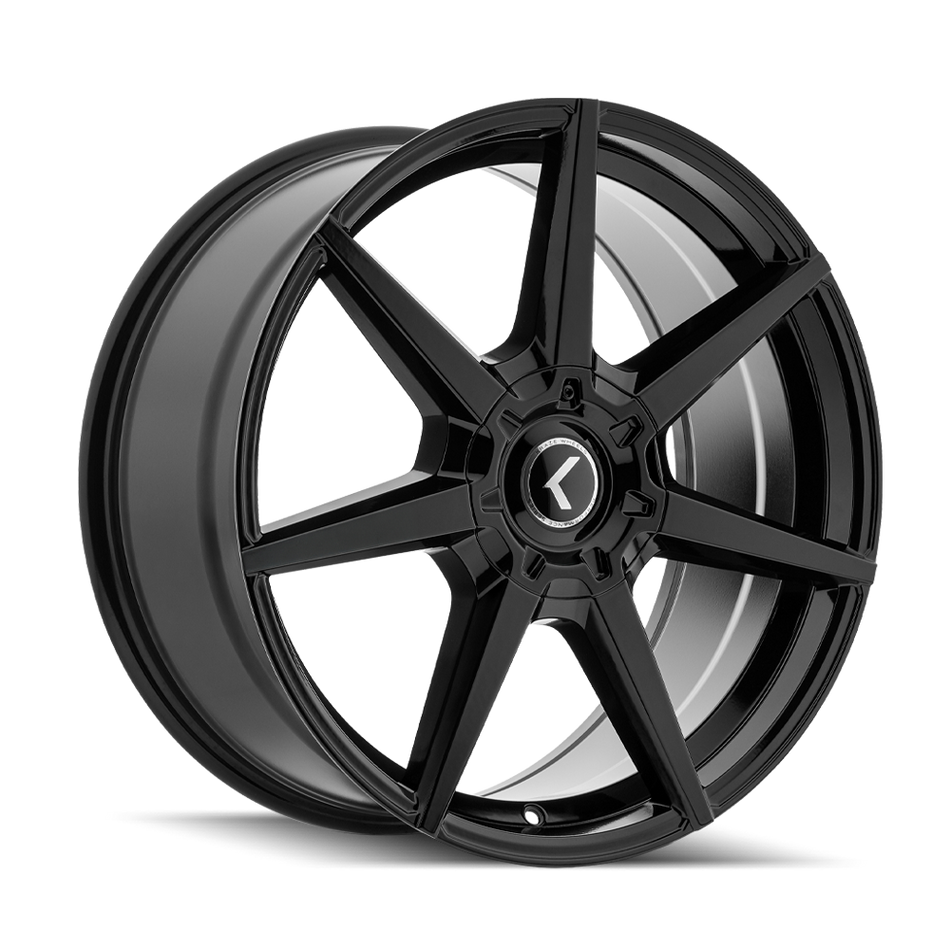 KRAZE NOVA KR198 GLOSS BLACK 19X8.5 5-108/5-114.3 35MM 72.6MM