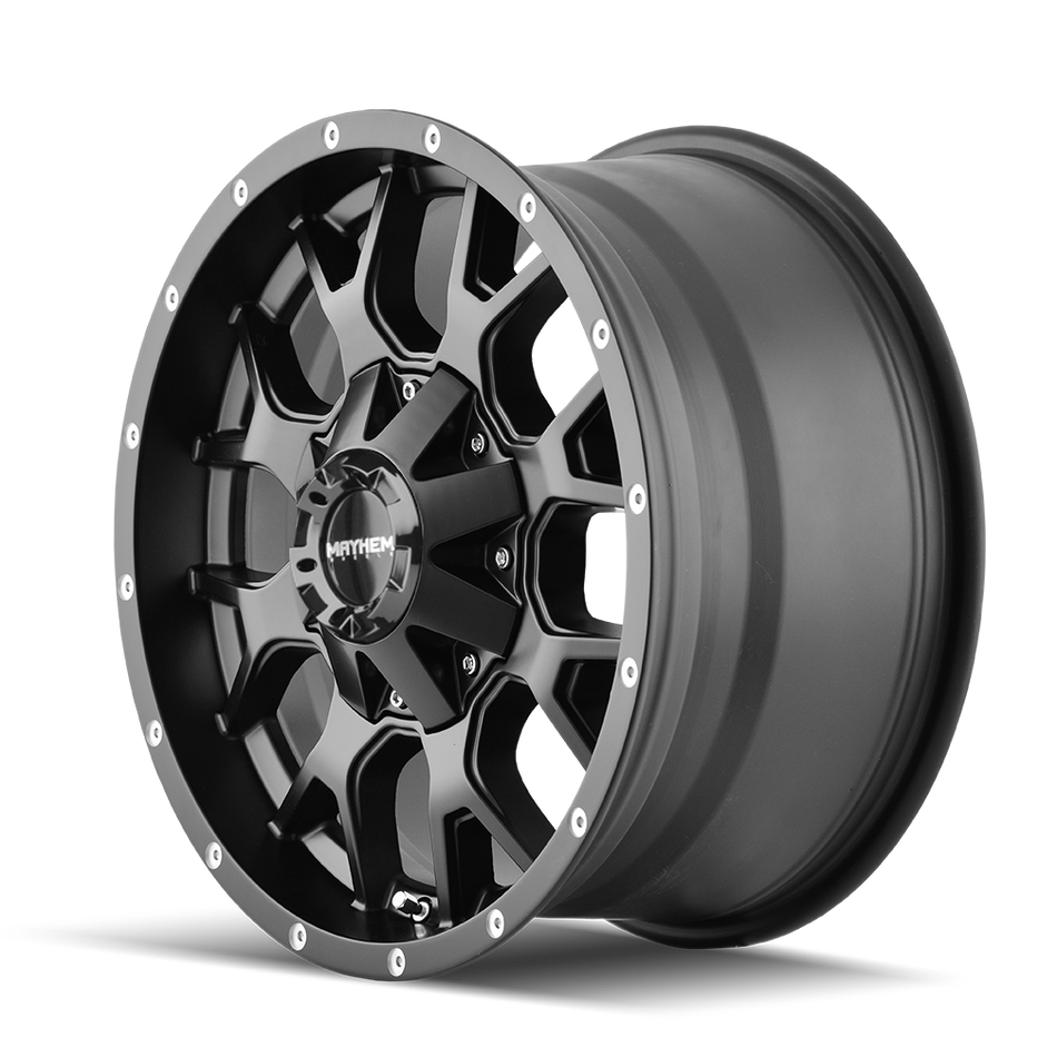 MAYHEM WARRIOR 8015 MATTE BLACK 20X9 6-120/6-139.7 18MM 78.1MM
