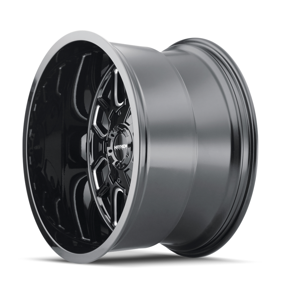 MAYHEM COGENT 8107 GLOSS BLACK MILLED 17X9 8-165.1 -12MM 130.8MM