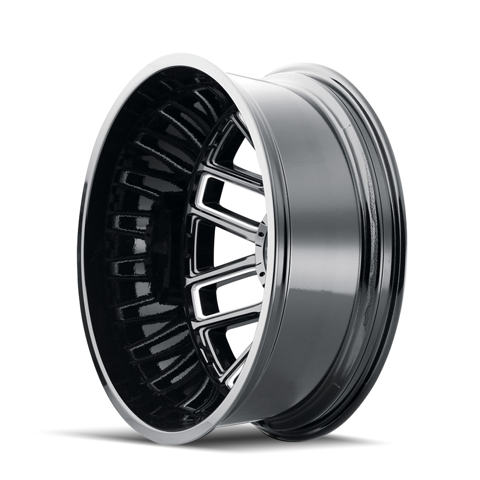MAYHEM COGENT DUALLY (8107D) GLOSS BLACK MILLED 20X8.25 REAR 8-200 -192MM 142MM