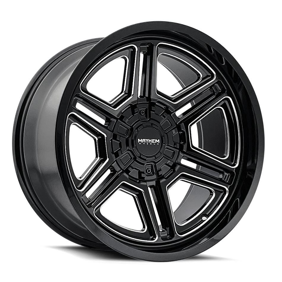 MAYHEM HERMOSA 8117 BLACK MILLED 20X10 8-165.1 -25MM 130.8MM