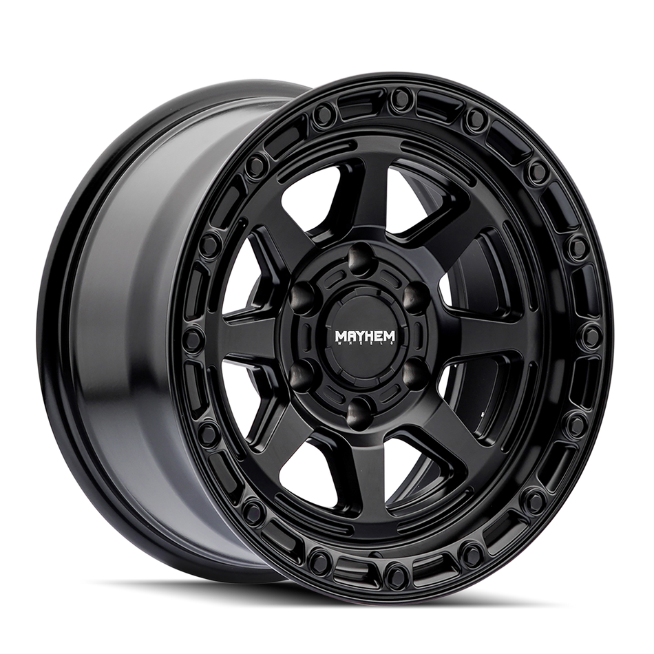 MAYHEM  RIDGELINE (8306) SATIN BLACK 17X8.5 6X139.7 25MM 106MM