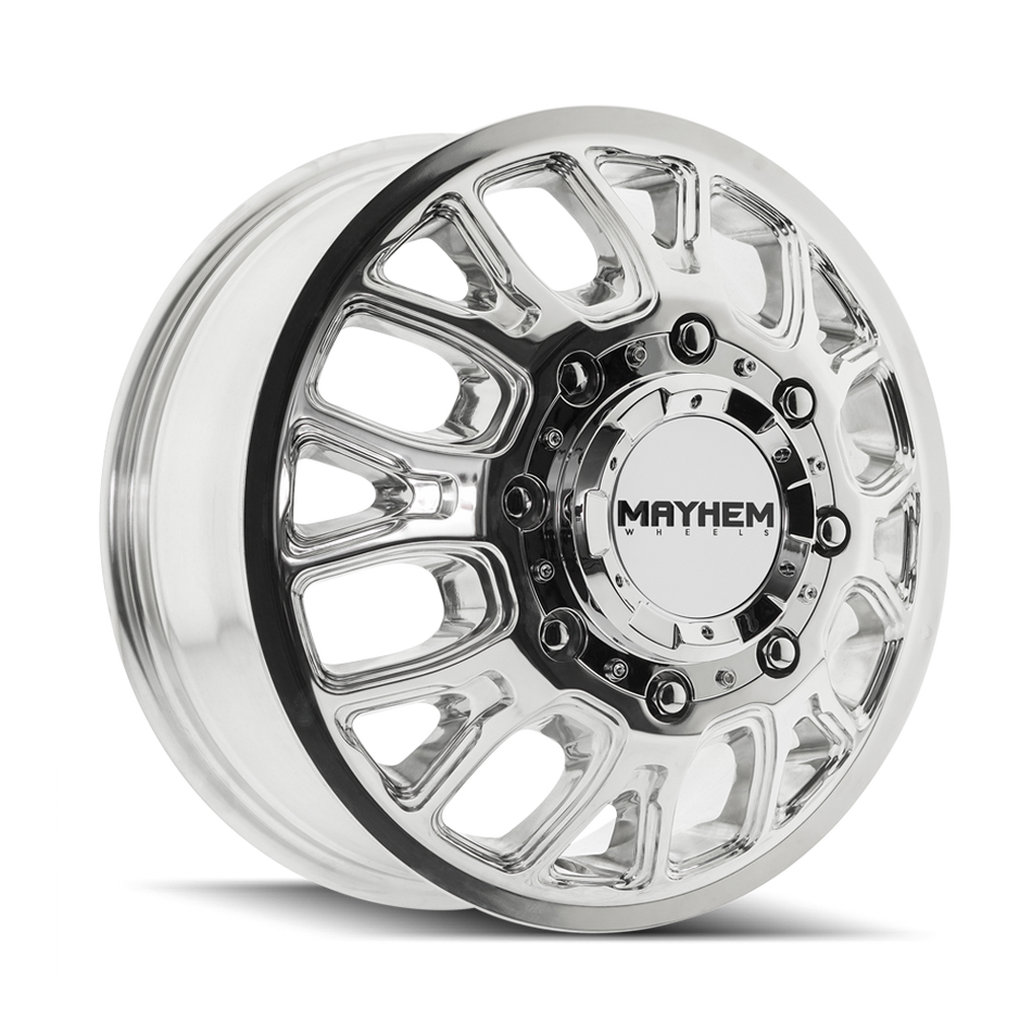 MAYHEM COGENT DUALLY FRONT (8107D) POLISHED 17X6.5 8-165.1 125MM 121.3MM