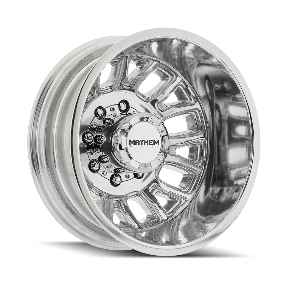 MAYHEM COGENT DUALLY REAR (8107D) POLISHED 17X6.5 8-165.1 -142MM 121.3MM