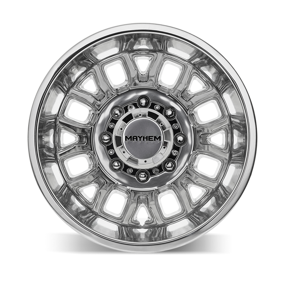 MAYHEM COGENT DUALLY REAR (8107D) POLISHED 17X6.5 8-165.1 -142MM 121.3MM