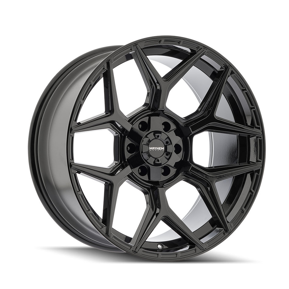 MAYHEM VANQUISH 8119 GLOSS BLACK 22X10 6-135/6-139.7 -19MM 106.1MM