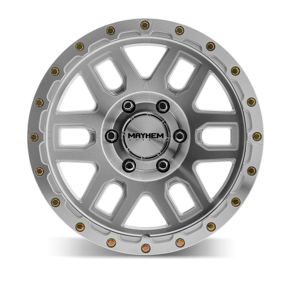 MAYHEM  DELTA 8304 MACHINED WITH SILVER WINDOW 20X9 6x135 0MM 87.1MM