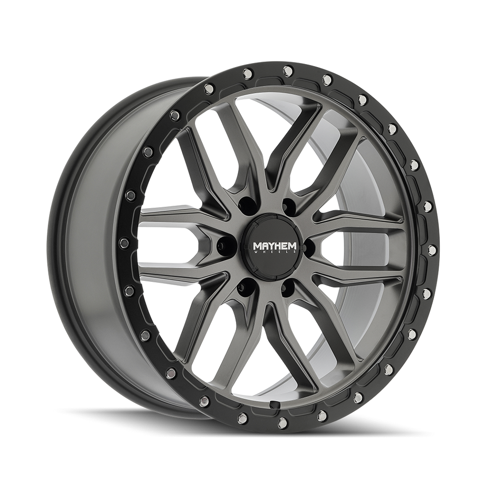 MAYHEM VECTOR 8310 MATTE GUNMETAL BLACK LIP 20X9 6-139.7 18MM 106MM