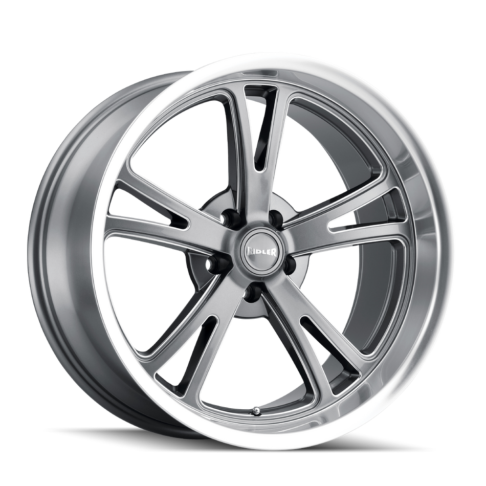 RIDLER 606 GLOSS GREY MACHINED 18X9.5 5-127 0MM 83.82MM