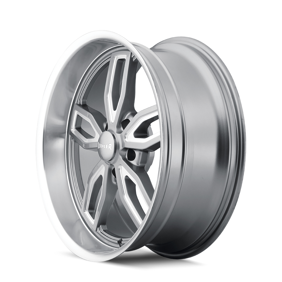 RIDLER 608 GLOSS GREY MILLED 18X9 5-114.3 0MM 72.62MM