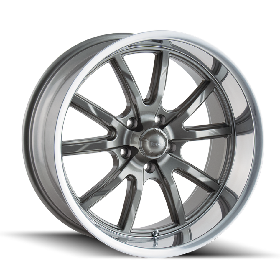 RIDLER 650 GLOSS GREY POLISHED 18X9.5 5-127 0MM 83.82MM