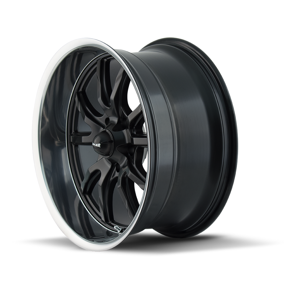RIDLER 650 MATTE BLACK POLISHED 18X9.5 5-120.65 0MM 83.82MM