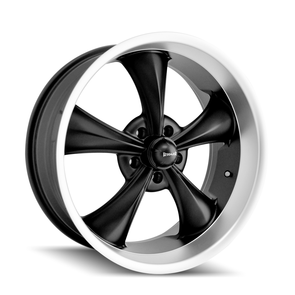 RIDLER 695 MATTE BLACK MACHINED 17X8 5-114.3 0MM 83.82MM