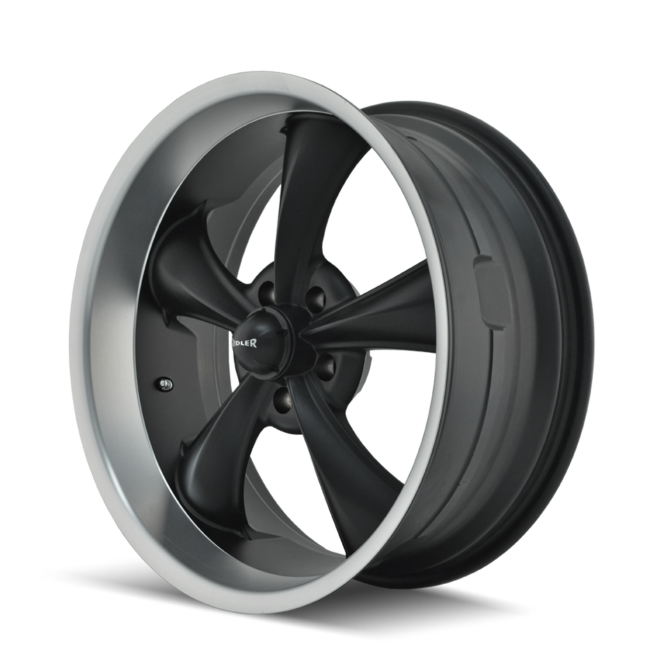 RIDLER 695 MATTE BLACK MACHINED 17X7 5-114.3 0MM 83.82MM