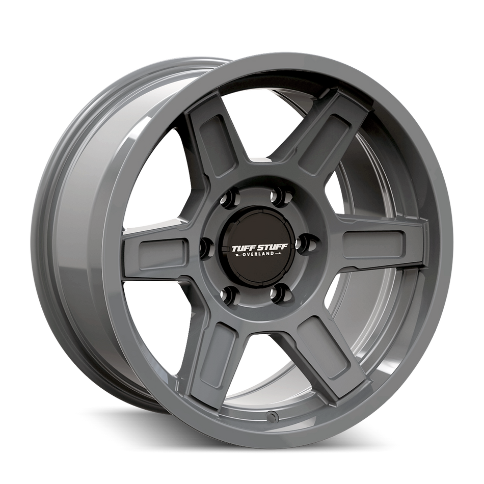 TUFFSTUFF ASCENT TS01 GLOSS GREY 17X8.5 5-127 0MM 71.5MM
