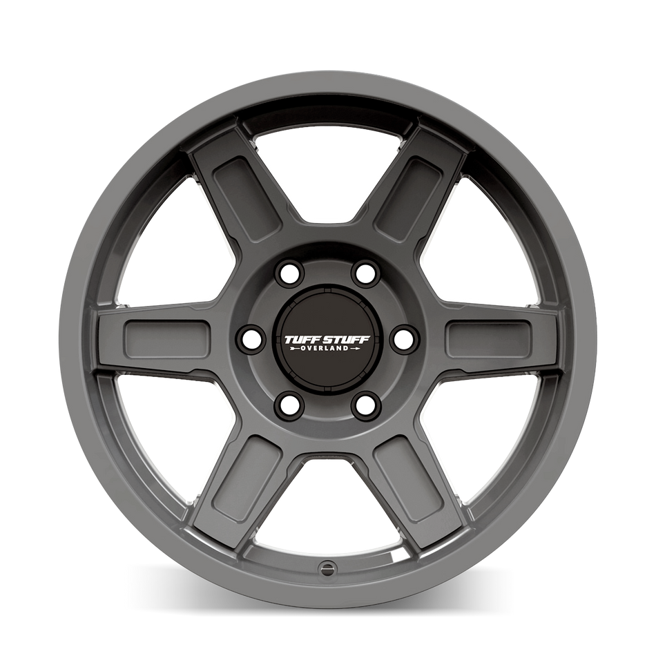TUFFSTUFF ASCENT TS01 GLOSS GREY 17X8.5 5-127 0MM 71.5MM