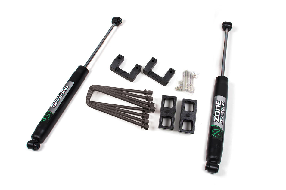 07-13 Silverado/Sierra 1500 2 Inch Torsion Bar Key Kit With Nitro Shocks Zone Offroad