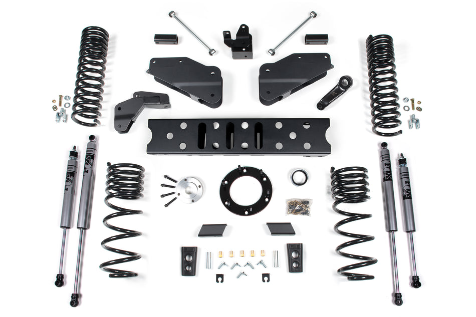 19-24 RAM 2500 6.5 Inch Radius Arm Bracket 4.5 Inch Rear Coils Diesel 6-Bolt T-Case Fox Adventure Shocks Zone Offroad