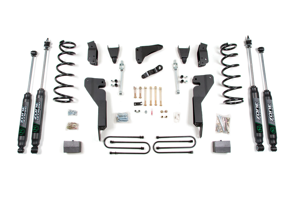 09-12 Dodge RAM 2500 6 Inch Lift Kit With 4 Inch Axle Gas With Nitro Shocks Zone Offroad