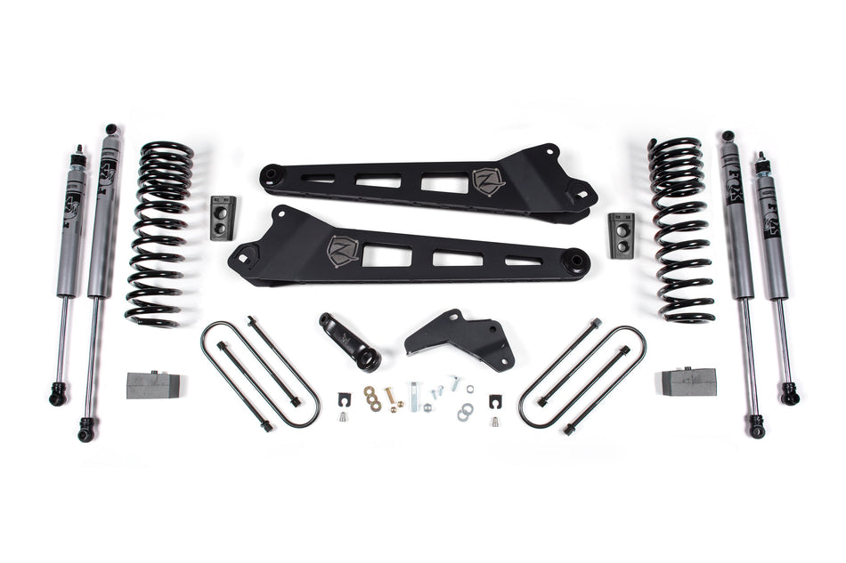 13-14 RAM 3500 4 Inch Replacement Radius Arm Lift Kit Gas Fox Shocks Zone Offroad