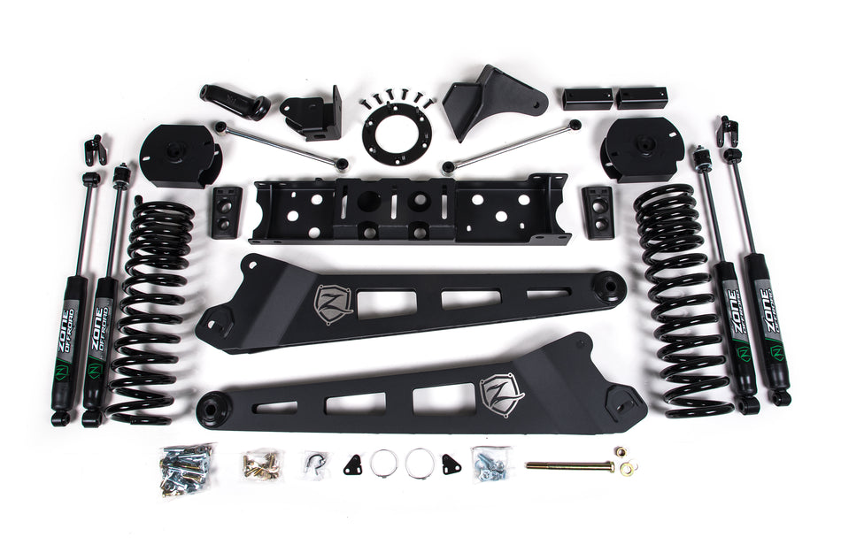 **Discontinued**19-24 RAM 2500 4.5 Inch Radius Arm Diesel 6-Bolt T-Case Nitro Shocks Zone Offroad